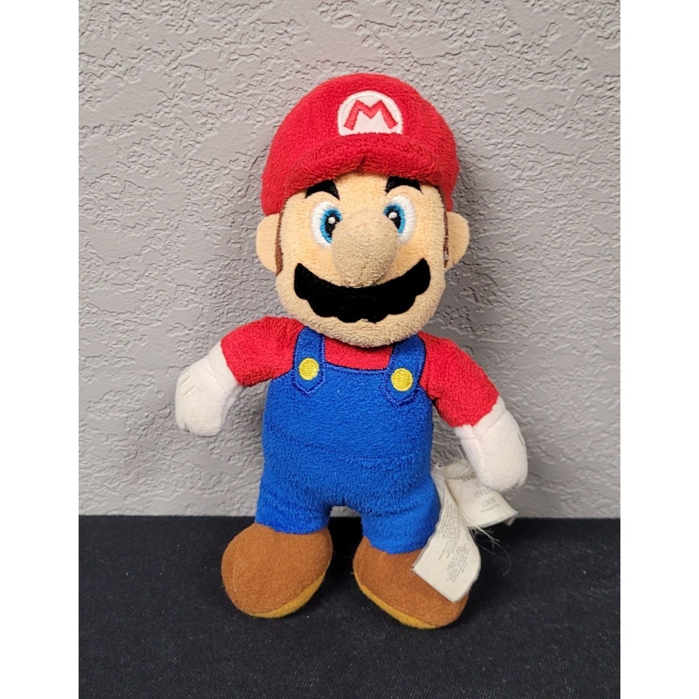 World of Nintendo Super Mario Mario Plush Stuffed Animal 7-8 inch tall (2014)